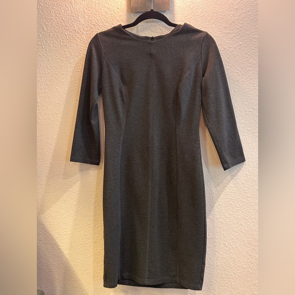 2/$10 or 3/$12 ❤️ Classic Charcoal Sheath Dress by Suzanne Betro Size S Women